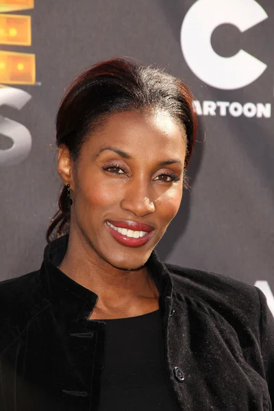 Lisa Leslie no Cartoon Network 's first ever "Hall of Game Awards", Barker — Fotografia de Stock