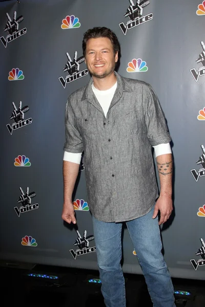 Blake shelton NBC 's "a hang" sajtótájékoztató, la center studios, los angeles — Stock Fotó