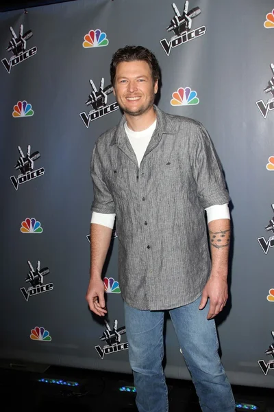 Blake shelton NBC 's "ses" basın toplantısı, la Merkez stüdyoları, los angeles — Stok fotoğraf