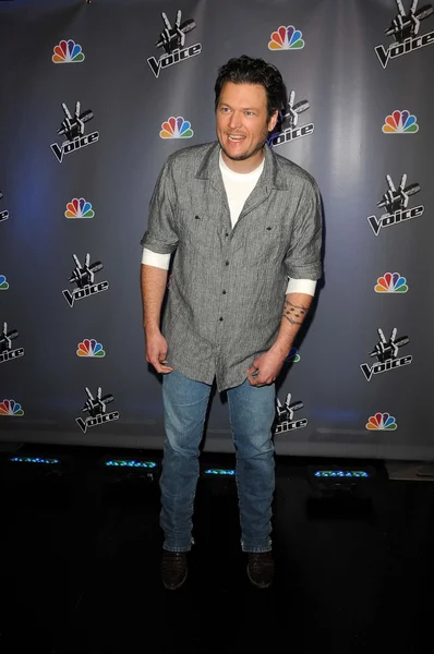 Blake shelton w nbc's konferencji prasowej "głos", la centrum studios, los angeles — Zdjęcie stockowe