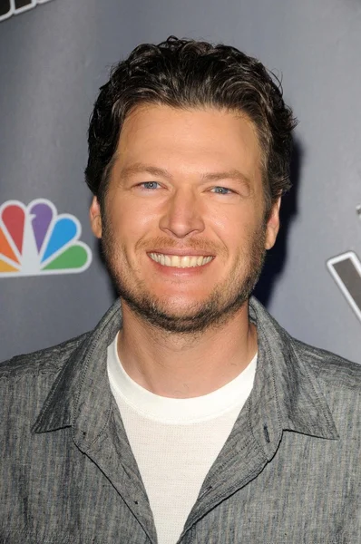 Blake Shelton alla conferenza stampa "The Voice" della NBC, Los Angeles — Foto Stock