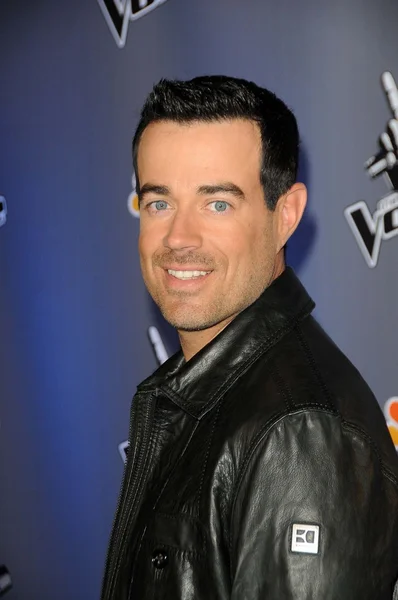 Carson daly nbc の「声」記者会見、ラ センター スタジオ、ロサンゼルス — ストック写真