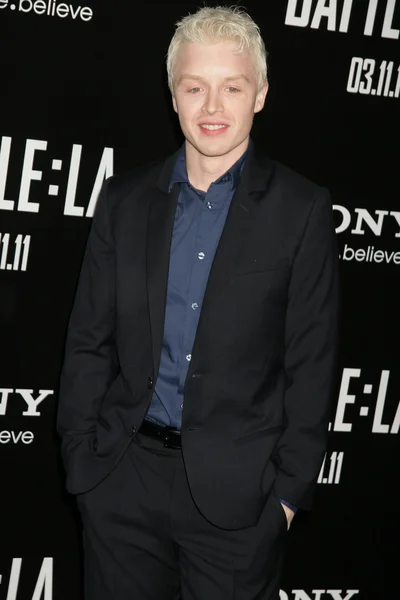 Noel Fisher at the "Battle: Los Angeles" Los Angeles Premiere, Village Theatre, Westwood — Stock Photo, Image