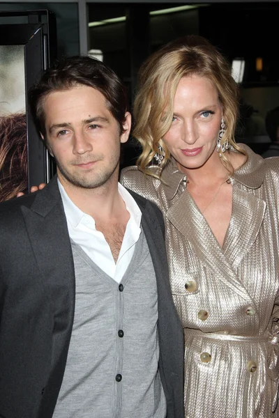 Michael Angarano and Uma Thurman at the "Ceremony" Los Angeles Premiere, A — Stock Photo, Image