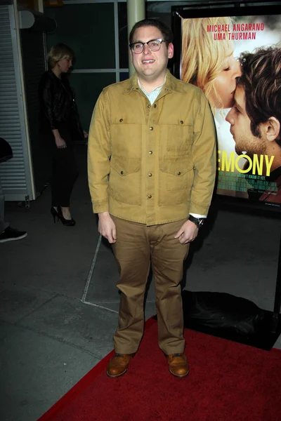 Jonah Hill na "Cerimônia" Los Angeles Premiere, Arclight, Hollywood — Fotografia de Stock