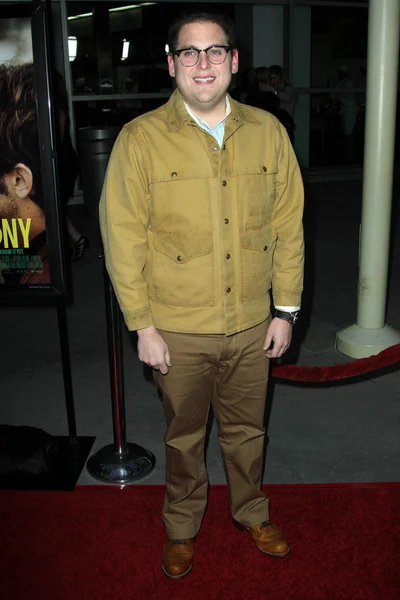 Jonah hill "tören" los angeles prömiyeri, arclight, hollywood — Stok fotoğraf