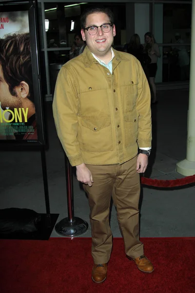 Jonah Hill en la "Ceremonia" Los Ángeles Estreno, Arclight, Hollywood — Foto de Stock