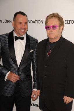 David Furnish and Elton John at the 19th Annual Elton John Aids Foundation Academy Awards Viewing Party, Pacific Design Center, West Hollywood, CA. 02-27-11