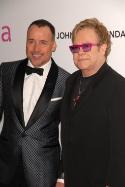 David Furnish and Elton John at the 19th Annual Elton John Aids Foundation Academy Awards Viewing Party, Pacific Design Center, West Hollywood, CA. 02-27-11