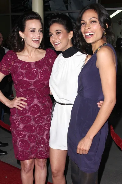 Carla Gugino, Emmanuelle Chriqui, Rosario Dawson — Foto Stock