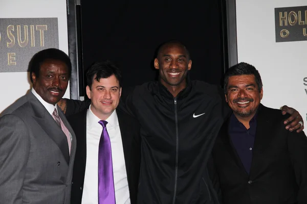 Jim Hill, Jimmy Kimmel, Kobe Bryant and George Lopez — 图库照片