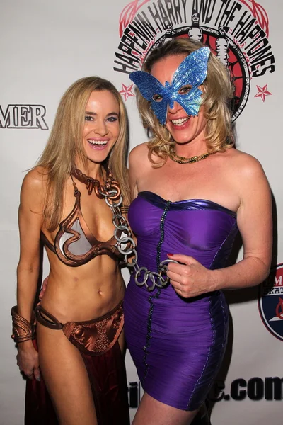 Paula Labaredas and Jenny McShane at the Vera Mesmer Video Release Party, featuring Harry The Dog and Paula Labareas of ComicCosplay, Aqua Lounge, Beverly Hills, CA. 03-09-11 — Φωτογραφία Αρχείου