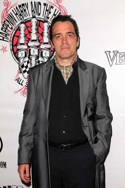 Harry Bridgen at the Vera Mesmer Video Release Party, featuring Harry The Dog and Paula Labareas of ComicCosplay, Aqua Lounge, Beverly Hills, CA. 03-09-11 — Zdjęcie stockowe