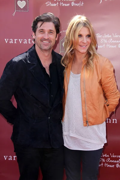 Patrick Dempsey e moglie al John Varvatos 8th Annual Stuart House Benefit, John Varvatos Boutique, West Hollywood, CA. 03-13-11 — Foto Stock