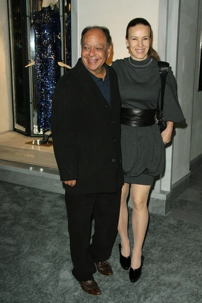 Cheech Marin and Wife at the Tom Ford Beverly Hills Store Opening, Tom Ford, Beverly Hills, CA. 02-24-11 — Stok fotoğraf