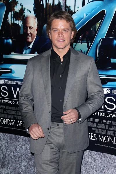 Matt Damon no "His Way" da HBO Los Angeles Premiere, Paramount Studios, Hollywood, CA 03-22-11 — Fotografia de Stock