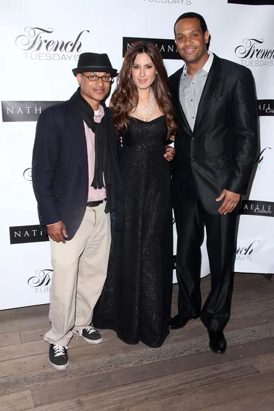 Clinton H. Wallace, David Haines, Kerri Kasem at the Nathanaelle Fashion Show, Skybar, West Hollywood, CA. 03-15-11 — Stock Photo, Image