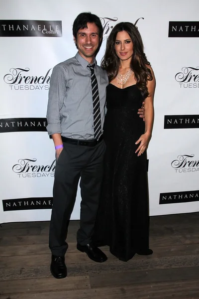 Josh Robert Thompson y Kerri Kasem en el Nathanaelle Fashion Show, Skybar, West Hollywood, CA. 03-15-11 — Foto de Stock