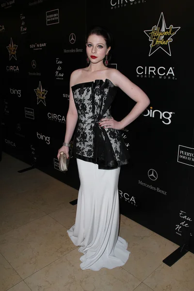 Michelle Trachtenberg at the Hollywood Domino Gala, Sunset Tower Hotel, West Hollywood, CA. 02-24-11 — Stok fotoğraf