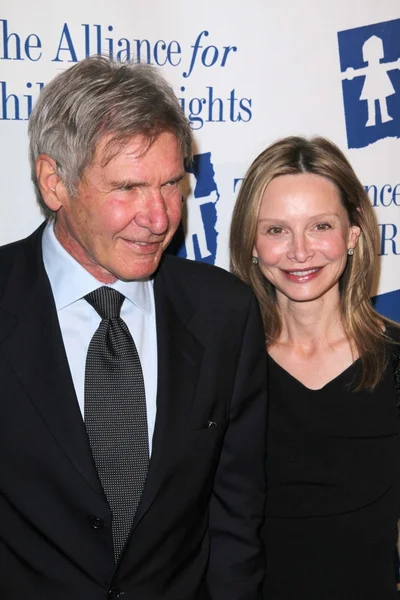 Harrison Ford e Calista Flockhart al diciottesimo Gala annuale dell'Alleanza per i diritti dei bambini, Beverly Hilton Hotel, Beverly Hills, CA. 03-10-11 — Foto Stock