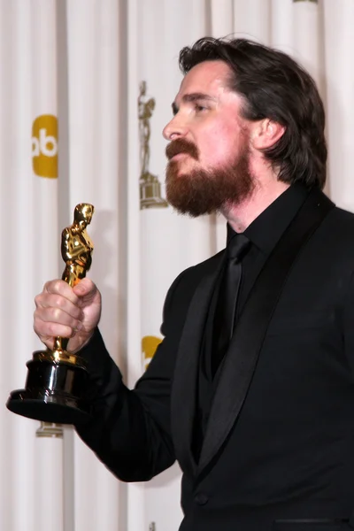 Christian Bale at the 83rd Annual Academy Awards Press Room, Kodak Theater, Hollywood, CA. 02-27-11 — ストック写真