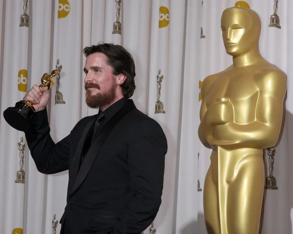 Christian Bale na 83rd Annual Academy Awards Press Room, Kodak Theater, Hollywood, CA. 02-27-11 — Fotografia de Stock