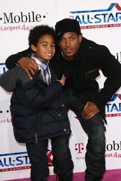 Marlon Wayans e Filho — Fotografia de Stock