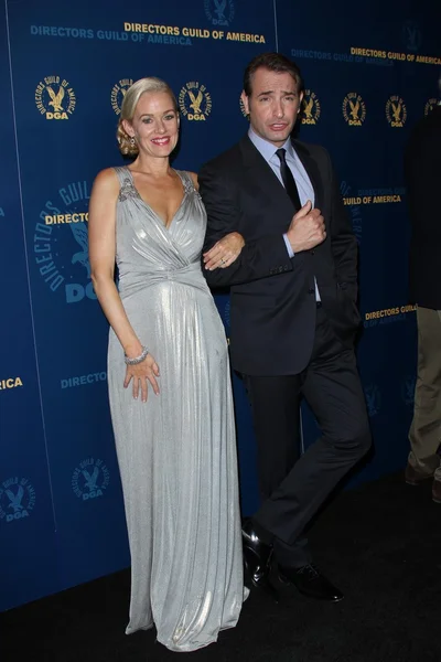 Penelope Ann Miller, Jean Dujardin at the 64th Annual Directors Guild Of America Awards Pressroom, Hollywood & Highland, Hollywood, CA 01-28-12 — Stock fotografie