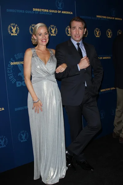 Penelope Ann Miller, Jean Dujardin at the 64th Annual Directors Guild Of America Awards Pressroom, Hollywood & Highland, Hollywood, CA 01-28-12 — Zdjęcie stockowe