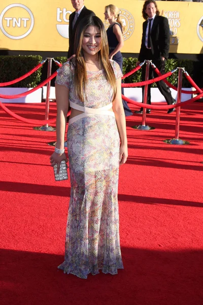 Jenna Ushkowitz at the 18th Annual Screen Actors Guild Awards Arrivals, Shrine Auditorium, Los Angeles, CA 01-29-12 — ストック写真