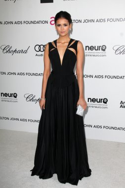 Nina Dobrev at the 20th Annual Elton John AIDS Foundation Academy Awards Viewing Party, West Hollywood Park, West Hollywood, CA 02-26-12