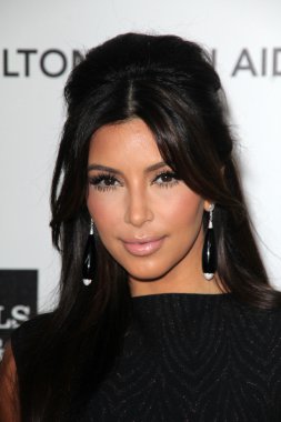 Kim Kardashian at the 20th Annual Elton John AIDS Foundation Academy Awards Viewing Party, West Hollywood Park, West Hollywood, CA 02-26-12