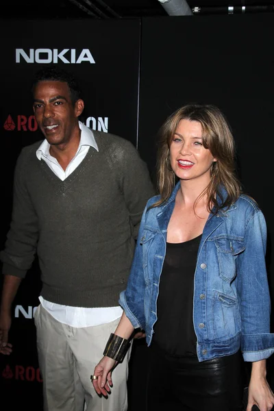 Chris Ivery, Ellen Pompeo at the 2012 ROC Nation Pre- Grammy Brunch, Soho House, West Hollywood,CA 02-11-12 — Stock Photo, Image