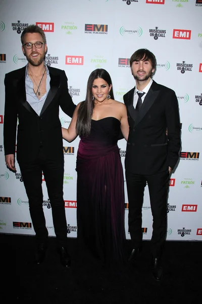 Lady Antebellum at the EMI Music 2012 Grammy Awards Party, Capital Records, Hollywood, CA 02-12-12 — Stok fotoğraf