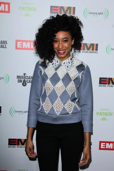 Corinne bailey rae auf der emi music 2012 grammy awards party, capital records, hollywood, ca 02.12.12 — Stockfoto