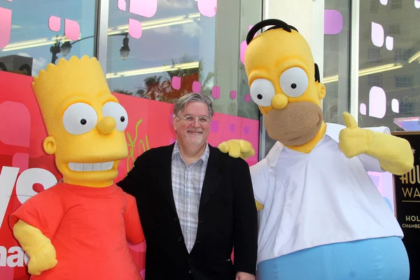 Matt Groening na Matt Groening Star na cerimônia da Calçada da Fama de Hollywood, Hollywood, CA 02-14-12 — Fotografia de Stock