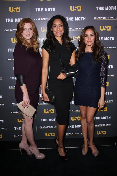 Sarah Rafferty, Gina Torres, Meghan Markle — Zdjęcie stockowe