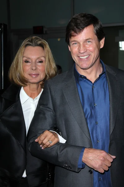 Michael Pare și soția sa la "Gone" Los Angeles Premiere, Arclight, Hollywood, CA 02-21-12 — Fotografie, imagine de stoc