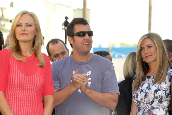 Malin Akerman, Adam Sandler and Jennifer Aniston — Stock Photo, Image