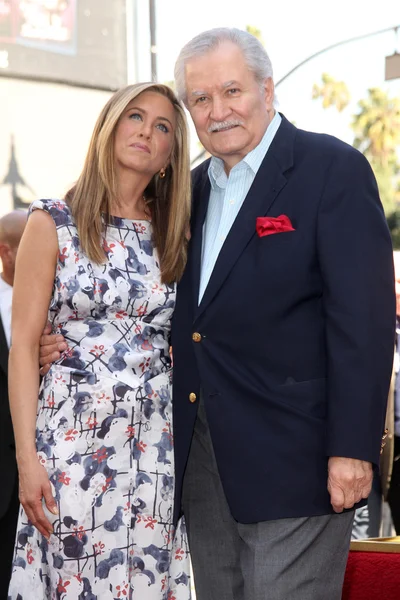 Jennifer Aniston, John Aniston at the Jennifer Aniston Star on the Hollywood Walk Of Fame, Hollywood, CA 02-22-12 — ストック写真