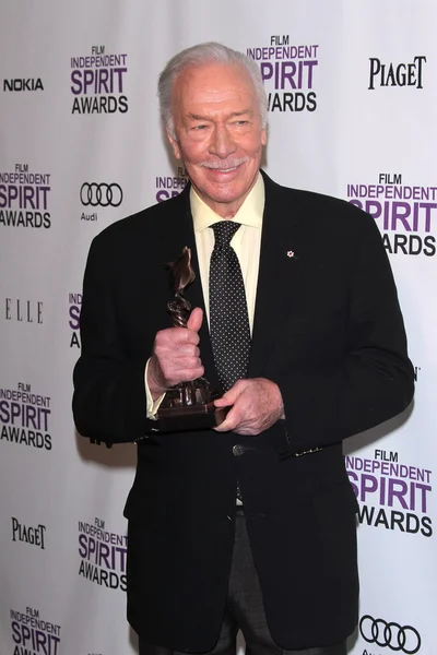 Christopher Plummer at the 2012 Film Independent Spirit Awards, Santa Monica, CA 02-25-12 — 图库照片