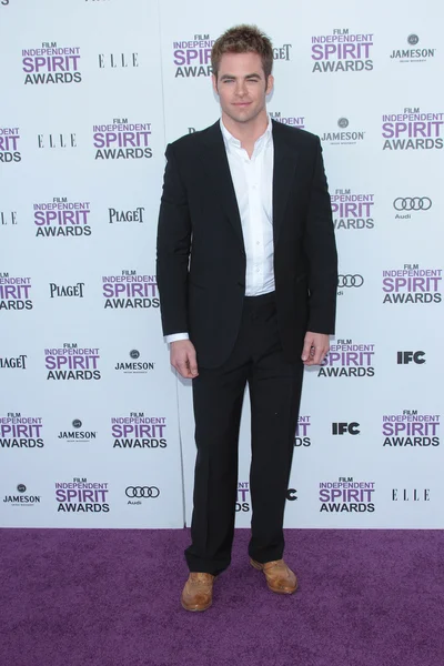 Chris Pine ai Film Independent Spirit Awards 2012, Santa Monica, CA 02-25-12 — Foto Stock