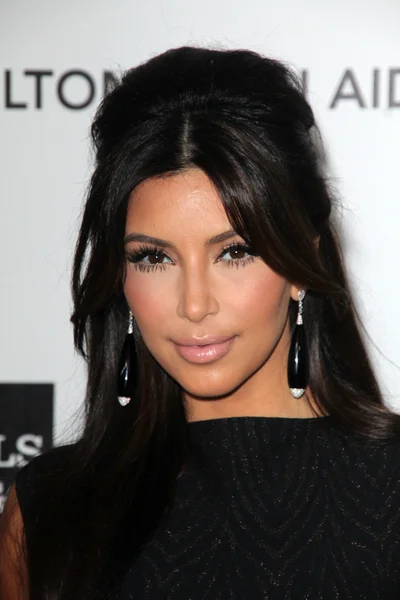 Kim Kardashian at the 20th Annual Elton John AIDS Foundation Academy Awards Viewing Party, West Hollywood Park, West Hollywood, CA 02-26-12 — 图库照片