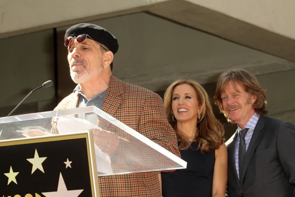 David Mamet, Felicity Huffman, William H. Macy at the Felicity Huffman and William H. Macy Stars on the Hollywood Walk Of Fame Ceremony, Hollywood, CA 03-07-12 — стокове фото