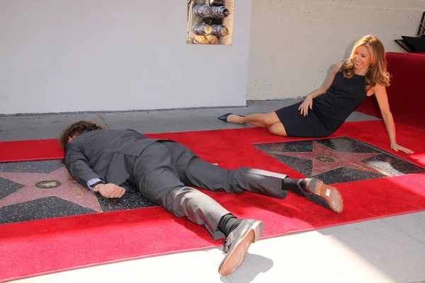 Felicity Huffman, William H. Macy at the Felicity Huffman and William H. Macy Stars on the Hollywood Walk Of Fame Ceremony, Hollywood, CA 03-07-12 — Stock Photo, Image