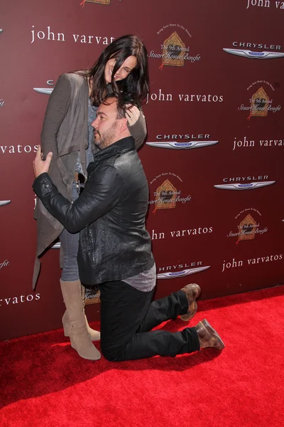 Joyce Varvatos, Dave Matthews at the John Varvatos 9th Annual Stuart House Benefit, John Varvatos Boutique, West Hollywood, CA 03-11-12 — Stock Fotó