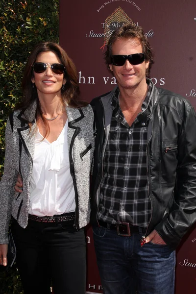 Cindy Crawford, Rande Gerber at the John Varvatos 9th Annual Stuart House Benefit, John Varvatos Boutique, West Hollywood, CA 03-11-12 — 图库照片