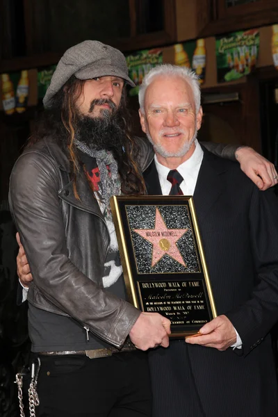 Rob Zombie, Malcolm Mcdowell — Zdjęcie stockowe