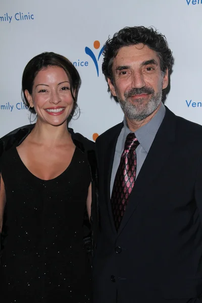 Emmanuelle Vaugier and Chuck Lorre — Stock Photo, Image