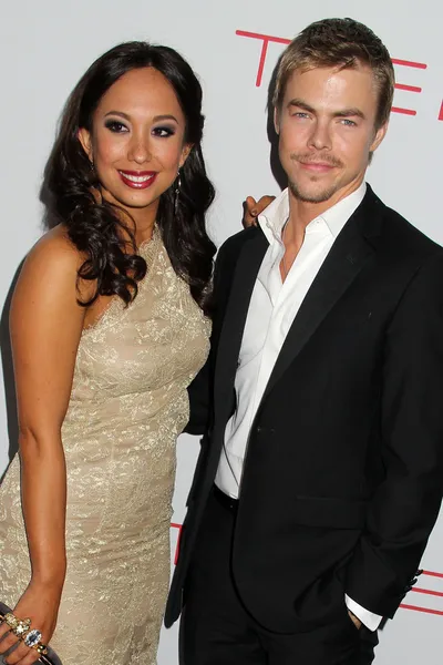 Cheryl Burke and Derek Hough at The Launch Of The Beauty Book For Brain Cancer, Chinese Theatre, Hollywood, CA 11-14-11 — Stock Photo, Image